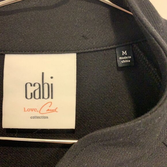NWOT CAbi Women's Convertible Jacket Style#3176 Black Cropped Length Duster Med - Picture 5 of 13